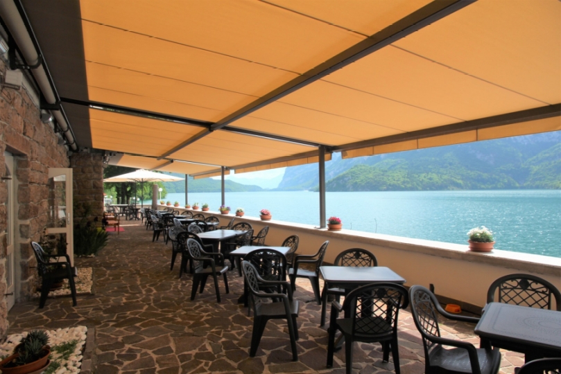 the terrace of restaurant